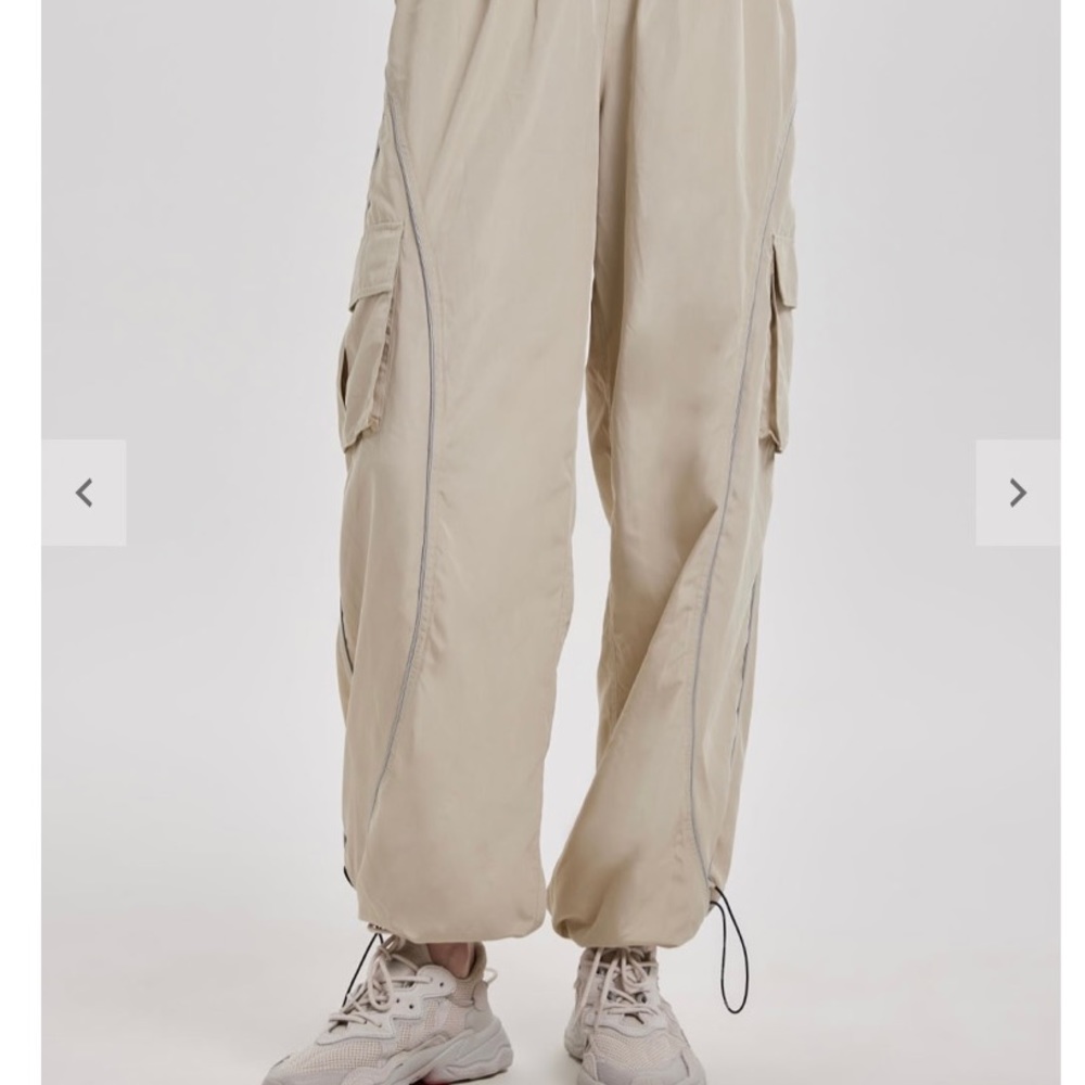LIT Tan Parachute Drawstring Joggers - Picture 2 of 12